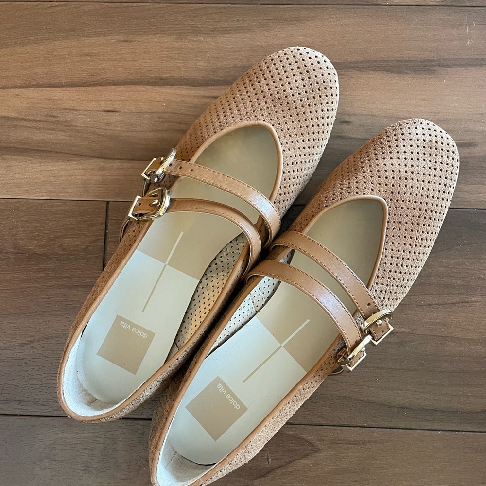 Dolce Vita Pecan Baylee mary janes, size 10, excellent!